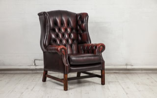Antique leather chair
